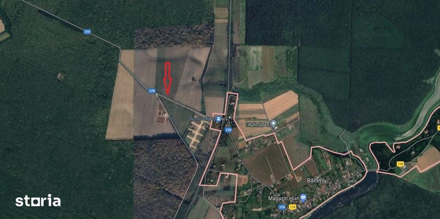 Teren de 35000 mp, în Periș
