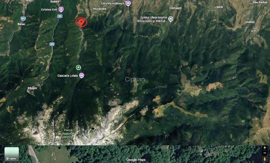 Teren spectaculos in CARNIC - RETEZAT | 1.560 mp | RAU, IZVOR propriu, acces ASFALTAT, PANORAMA