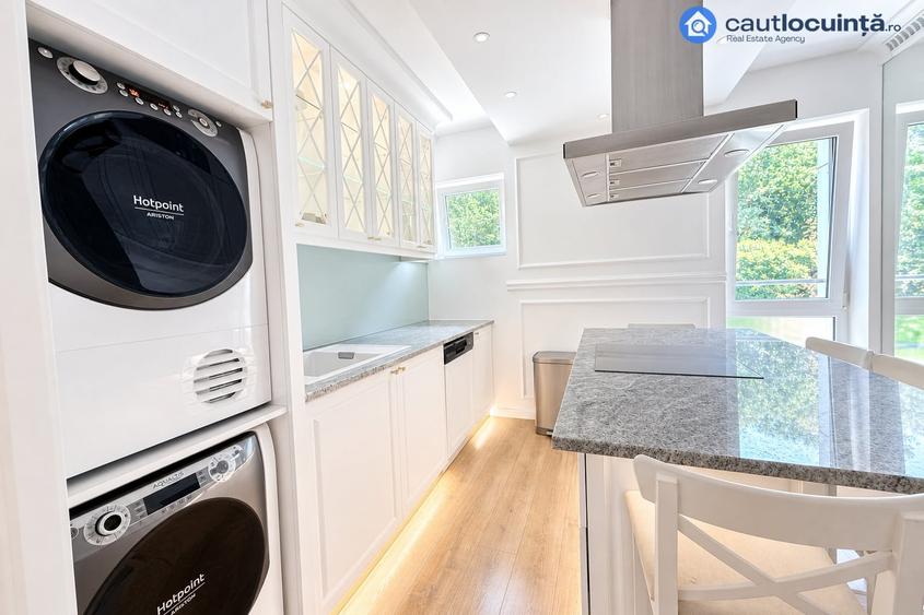 Apartament cu 4 camere decomandat, mobilat în Băneasa