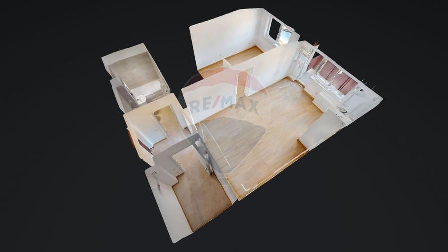 Apartament cu 2 camere semidecomandat în Sânpetru