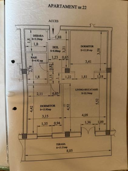 Apartament cu 2 camere decomandat, mobilat în Ronaț