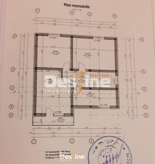 Casă individuală cu 4 camere cu Canalizare în Bârnova