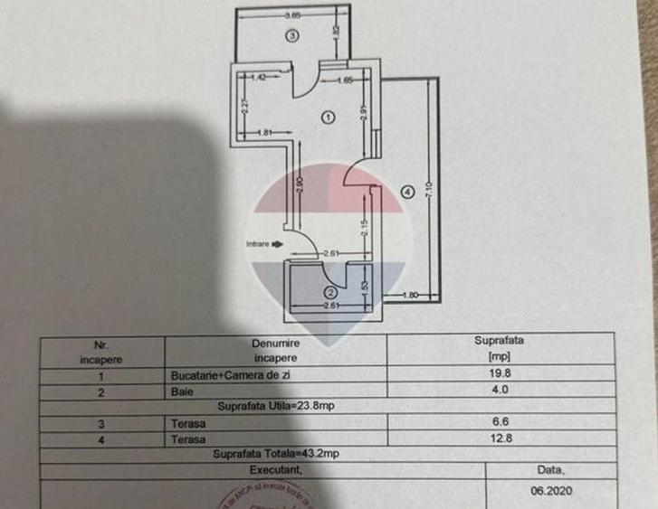Garsonieră decomandată, mobilată în Est