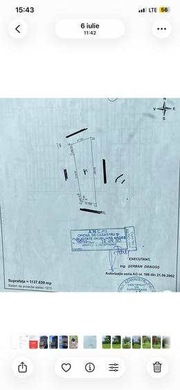 Teren Construcții intravilan de 1137 mp, în Bascov