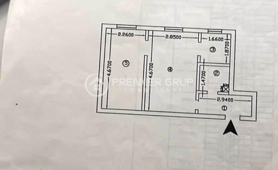 Apartament cu 2 camere în Tătărași