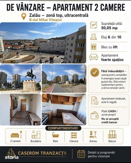 Apartament cu 2 camere în Central