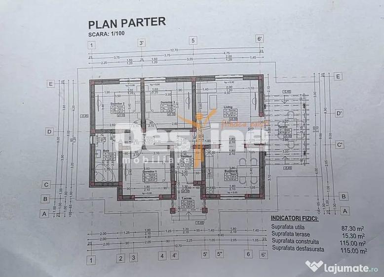 Casă cu 4 camere cu Teren 405 Mp în Vorovești