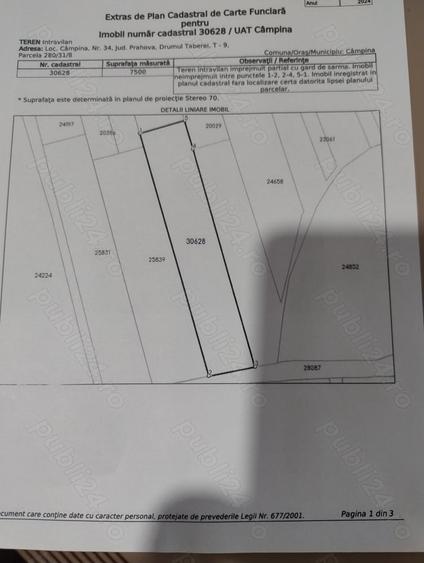 Teren de 7500 mp, în Voila