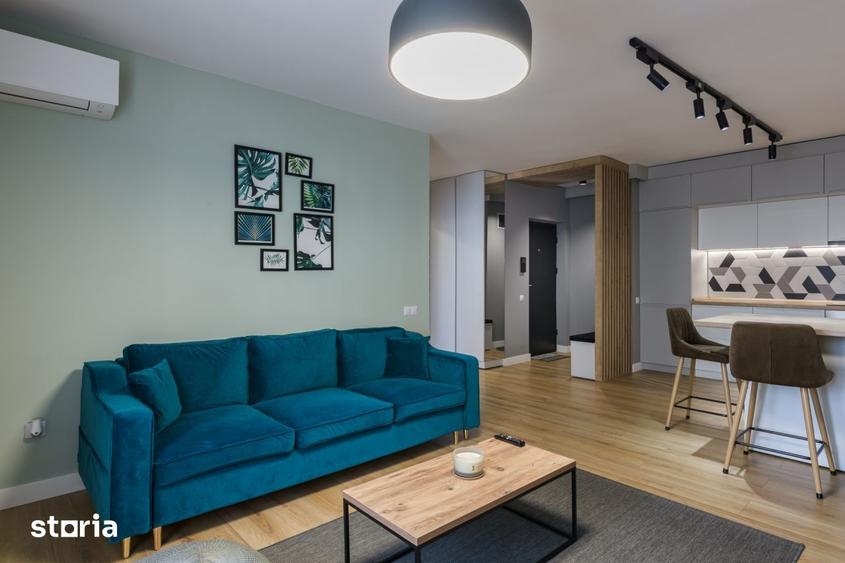 Apartament cu 2 camere, mobilat în Plopilor
