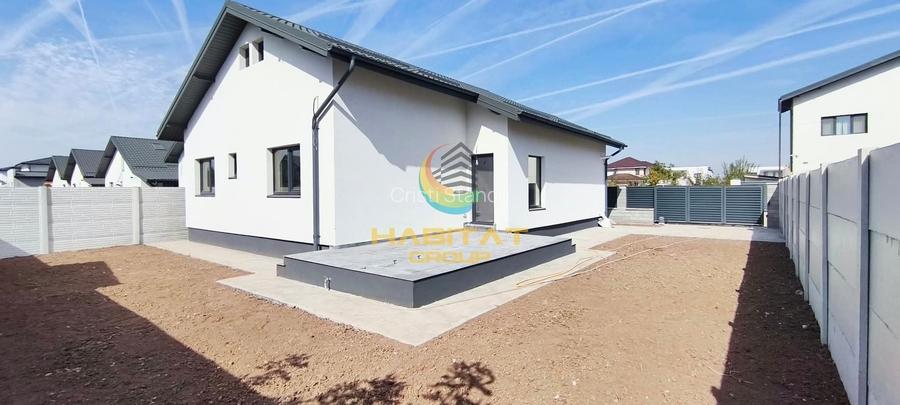 Casă modernă individuală pe Parter – 4 Camere, Încălzire în Pardoseală, Clasa A