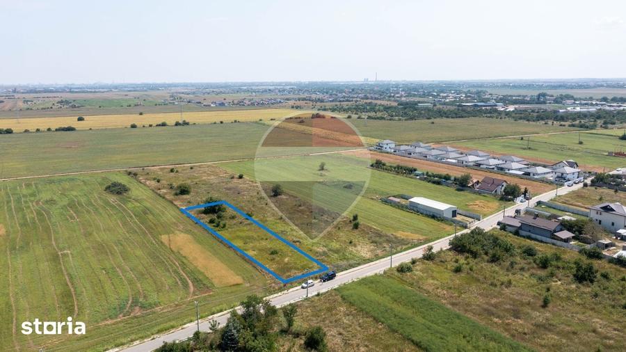 Teren de 2500 mp, în Dragomirești-Vale