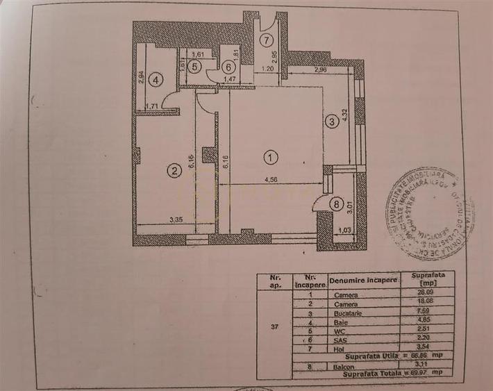 Apartament cu 2 camere decomandat, mobilat în Pipera — fotografia 3