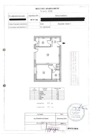 Apartament cu 2 camere decomandat în Băneasa