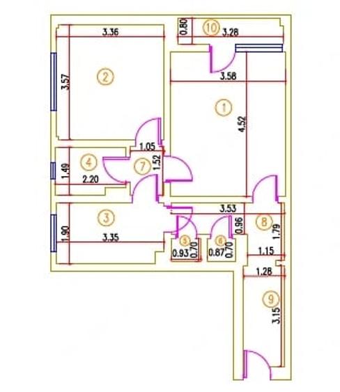 Apartament cu 2 camere decomandat în Drumul Taberei