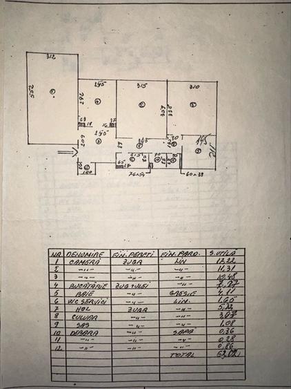 Apartament cu 3 camere în Rahova