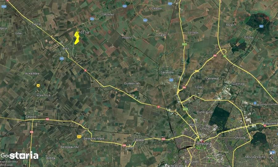 Teren de 1030000 mp, în Biled