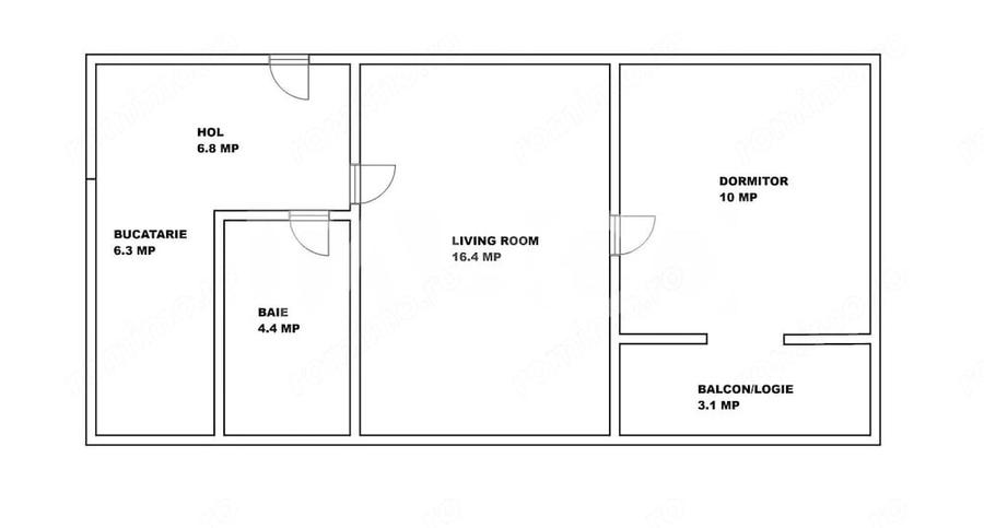 Apartament cu 2 camere nedecomandat în Vasile Aaron
