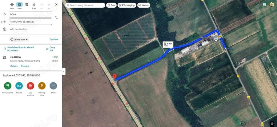 Teren de 5000 mp, în Urleta