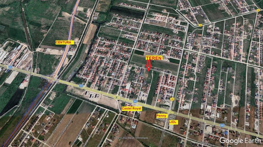 Teren Construcții intravilan de 677 mp, în Moșnița Nouă