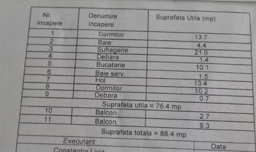 Apartament cu 3 camere decomandat în Turnu Măgurele