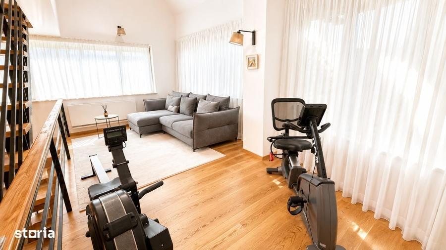 Vila complet mobilata Pipera cu piscina Interioara SPA - 728 mp Teren - 7