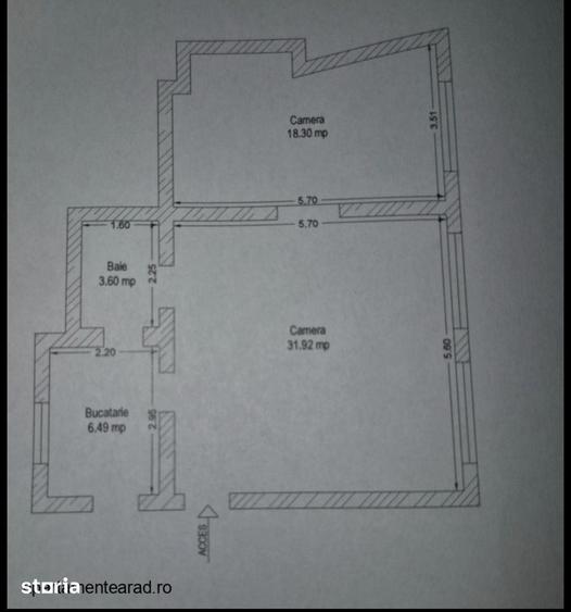 Casă cu 2 camere cu Teren 335 Mp în Ultracentral