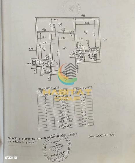 Apartament cu 2 camere în Timpuri Noi