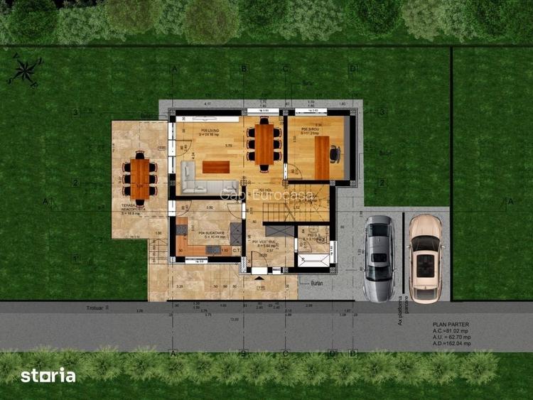 Vila P+1 Moderna ?tefanesti (Valea Mare) | 4 Dormitoare, 3 Bai |