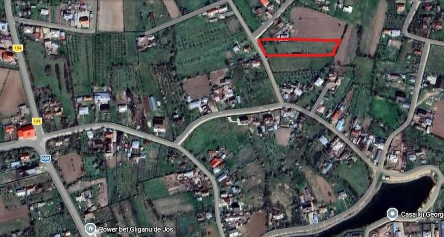 Teren de 2388 mp, în Gliganu de Jos