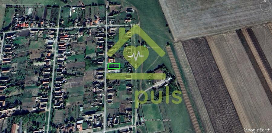 Teren Construcții intravilan de 1043 mp, în Bulgăruș