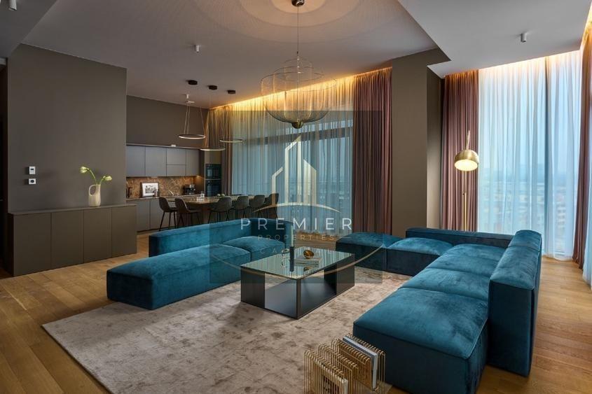 Apartament 3 camere One Herăstrău Towers  Vedere Parc | Etaj 11 | Înălțime 3,6m - 1
