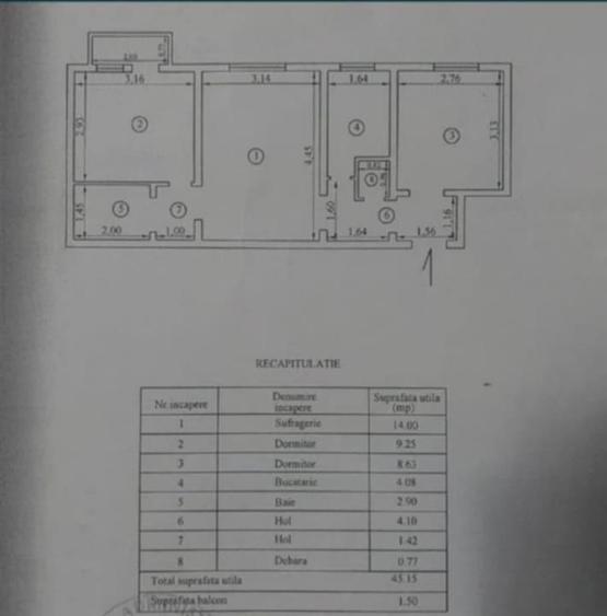3 camere, etaj 2, Disponibil Imediat, Obor - 7