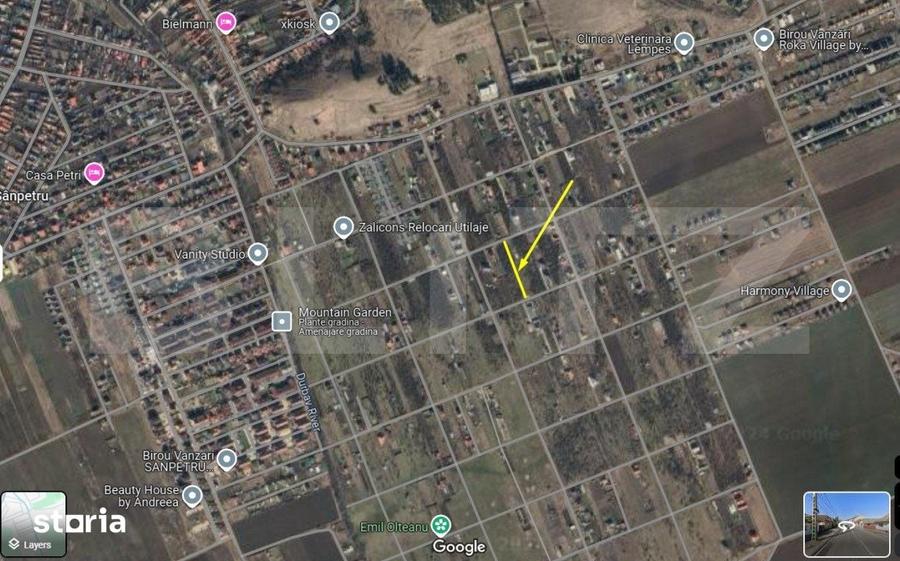 Teren de 813.4 mp, în Sânpetru