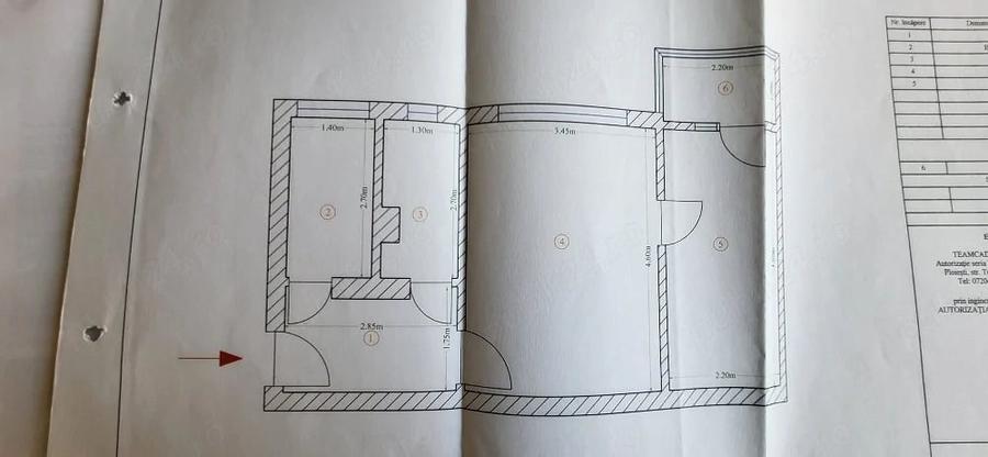 Apartament cu 2 camere semidecomandat în Central