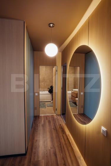 Apartament cu 2 camere semidecomandat, mobilat în Între Lacuri