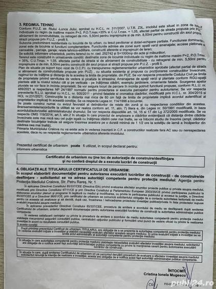 Teren de 1000 mp, în Central