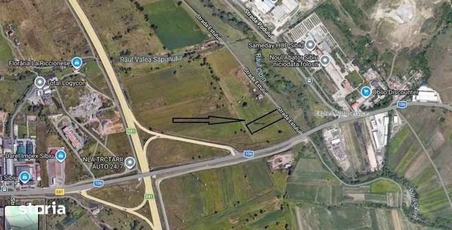 Teren de 3000 mp, în Ștrand
