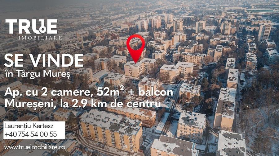 Apartament cu 2 camere decomandat în Mureșeni