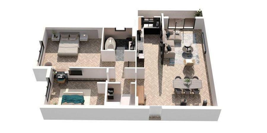 Apartament cu 3 camere în Tractorul — fotografia 1