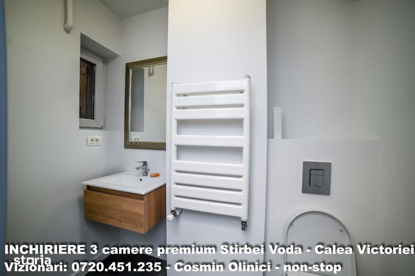 Apartament cu 3 camere, mobilat în Calea Victoriei