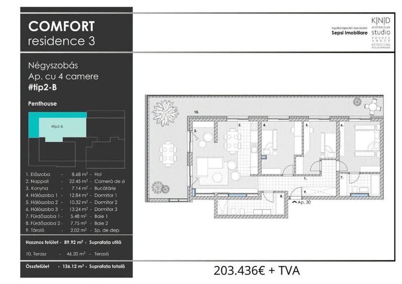 Apartament cu 3 camere decomandat în Central