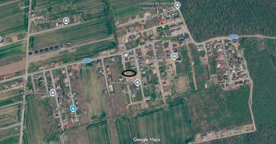 Teren Construcții intravilan de 590 mp, în Balotești