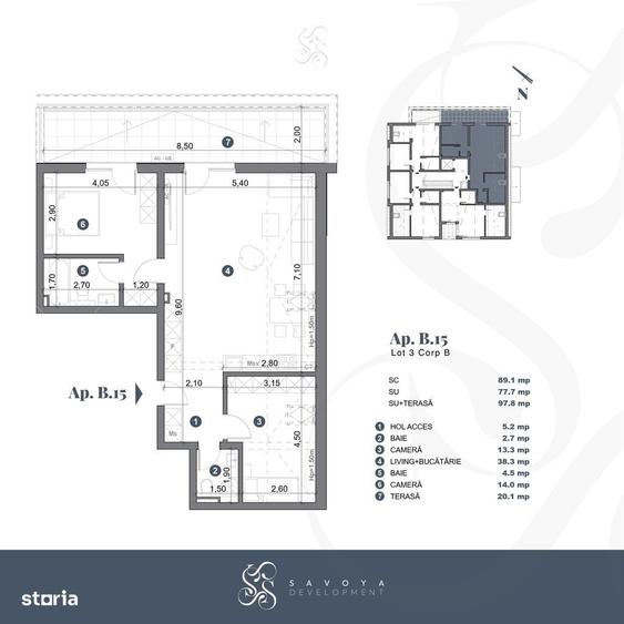 Apartament cu 3 camere în Freidorf