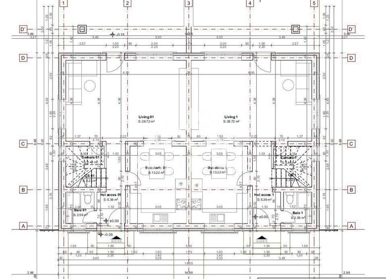 Casă cu 4 camere cu Teren 230 Mp în Central