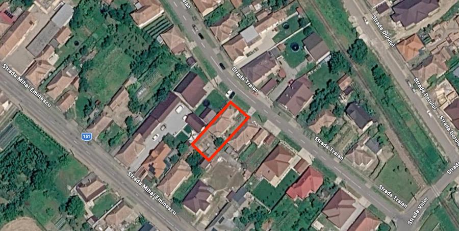 Casă individuală cu 3 camere cu Canalizare în Central