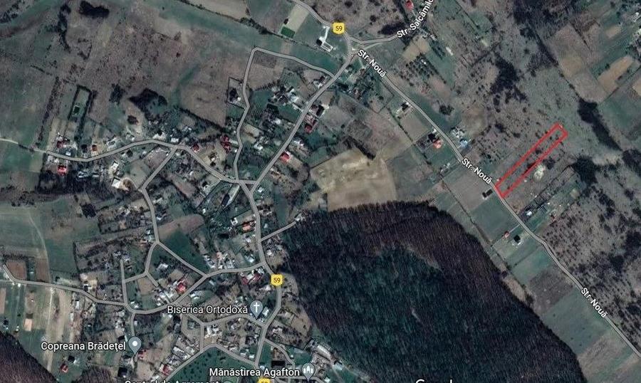 Teren de 2700 mp, în Curtești