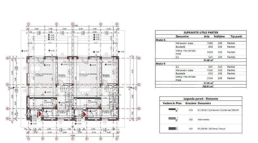 Duplex cu 4 camere cu Canalizare în Aleea Tudor Neculai