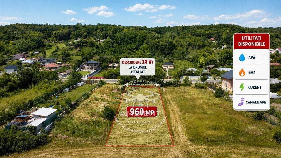 Teren agricol intravilan de 960 mp, în Vest