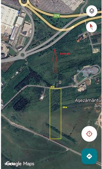 Teren de 4800 mp, în Zăvoi
