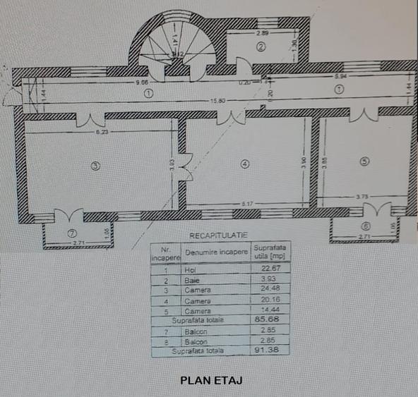 Casă individuală cu 15 camere cu Canalizare în Unirii
